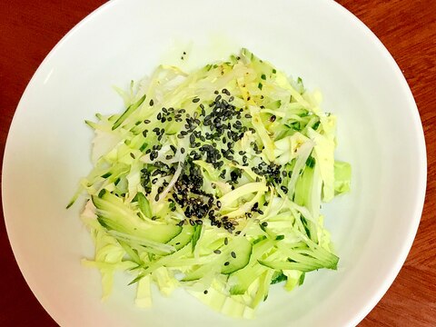 千切り野菜の簡単サラダ